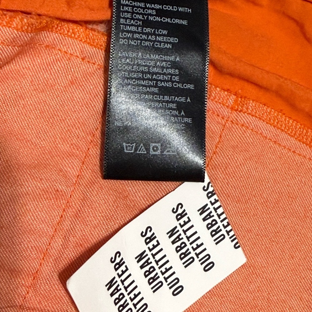 New With tag Urban Outfitters Bright Orange Short Size L - Picture 7 of 14